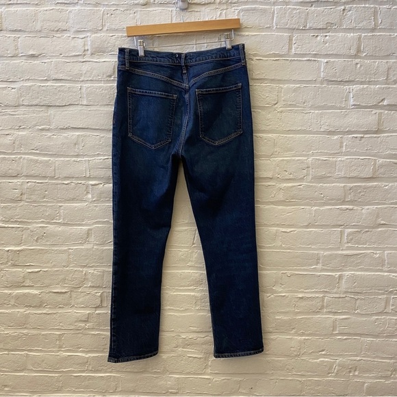 AGOLDE || Riley Long High Rise Straight Leg Stretch Jeans Divided 30 - Picture 4 of 9